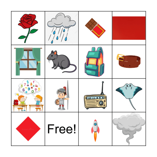 Bingo letter r Bingo Card