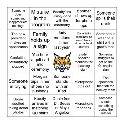 BOBCAT BINGO Card