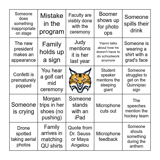 BOBCAT BINGO Card