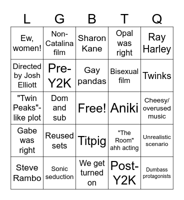 Catalina Collection Bingo Card
