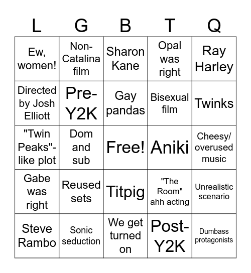 Catalina Collection Bingo Card