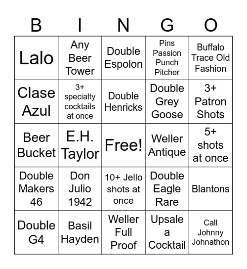 Pin's Austin Bingo Card
