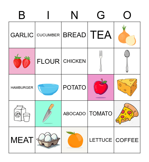COOKING Bingo Card