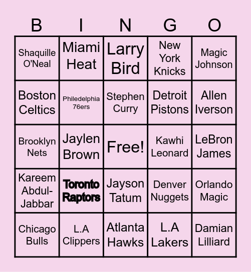 Basketball Birthday Bingo! Bingo Card
