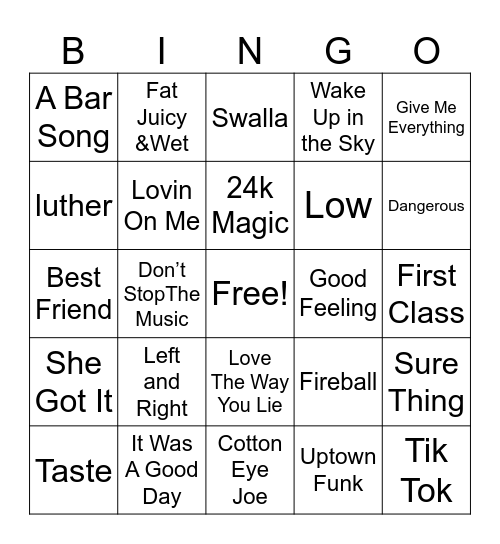 Cover-All Bingo Card