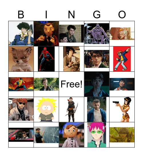 Adrian is a depressed teen boy Bingo Card