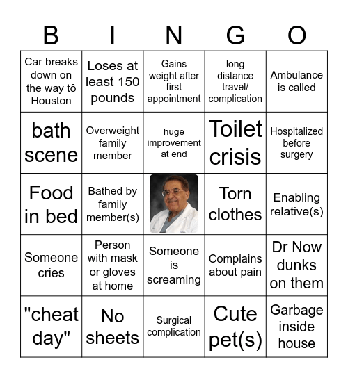My 600-lb Life BINGO Card
