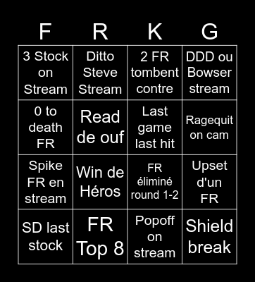 French Kagaribingo Card