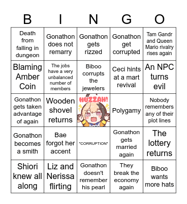 Enreco Bingo: Day 1 Bingo Card