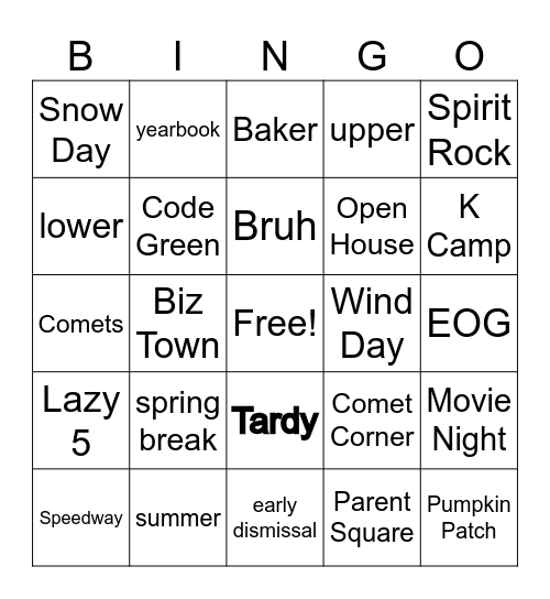 Bingo Card