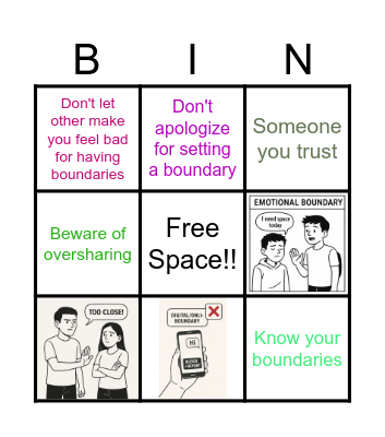Boundary Bingo Card