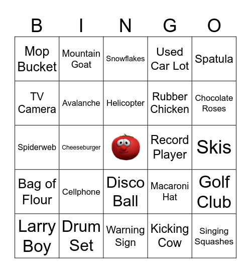 Veggie Tales Bingo! Bingo Card
