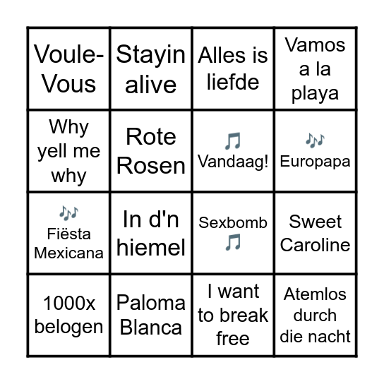 🎶 Bilstein Bingo 🎶 Bingo Card