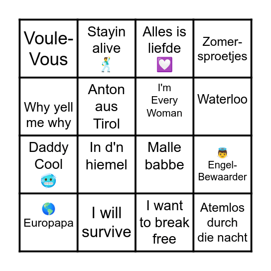 🎶 Bilstein Bingo 🎶 Bingo Card