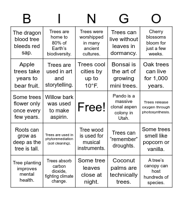 Eco-Bingo Card