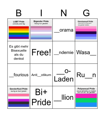 PAN-tastic BI-ngo zum 10-jährigen StuBi Jubiläum Bingo Card