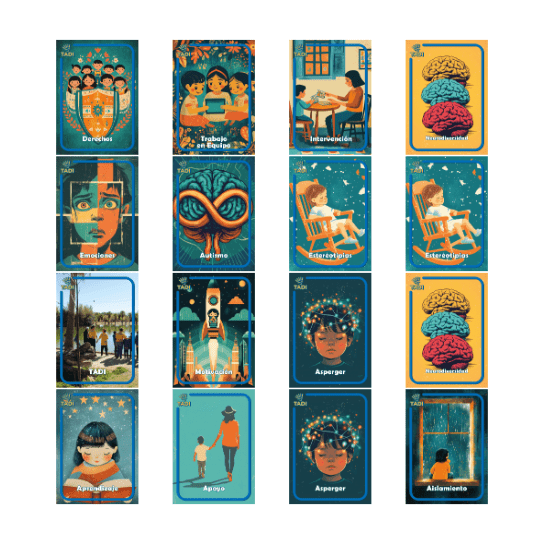 Loteria Autismo Bingo Card