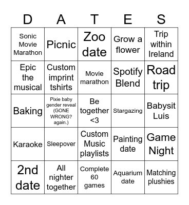 Caul bingo card for other half of year Bingo Card