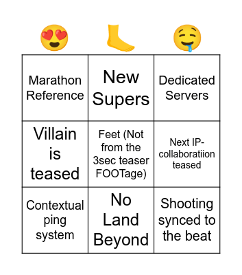 EDGE TO FEET DEVSTREAM BINGO Card
