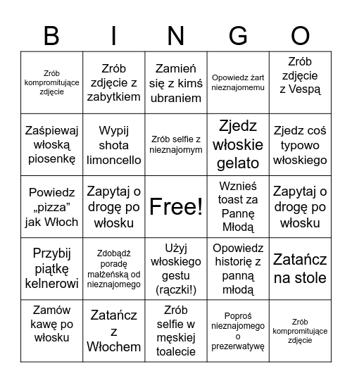 marta Bingo Card