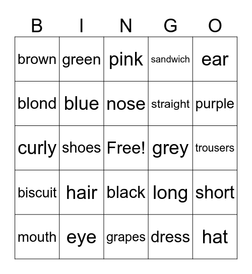 New Friend Bingo Card