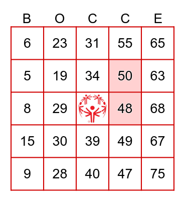 Inclusive Youth Leadership Club Bingo Card