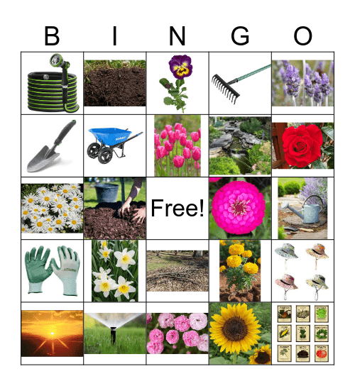 Garden Bingo! Bingo Card