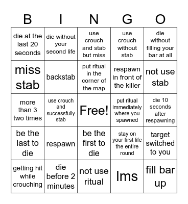 Two Time Bingo Card