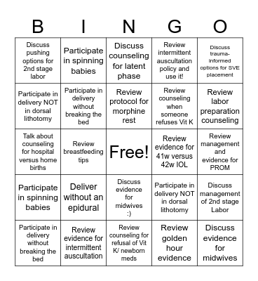 Oula | Resident | BINGO Card