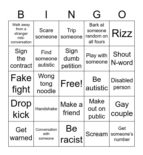 Tokyo Dome Bingo Card