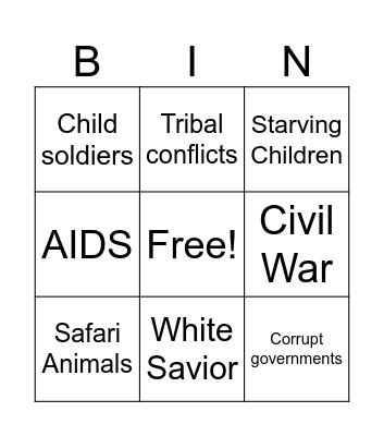 Cliché Bingo! Bingo Card
