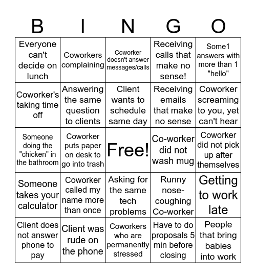 Ventura Stone Bingo Card