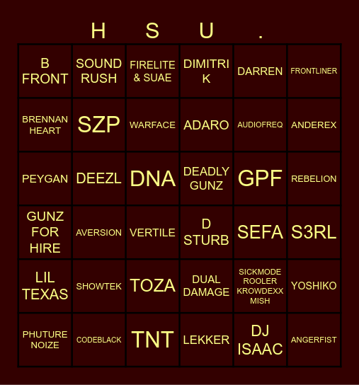 KNOCKOUT LINEUP PREDICTIONS Bingo Card