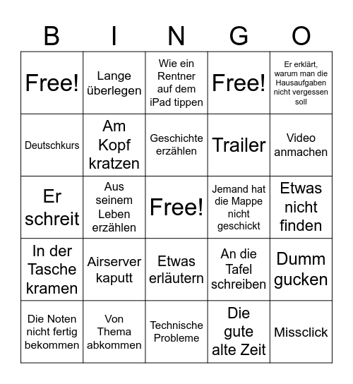Religion Bingo Card