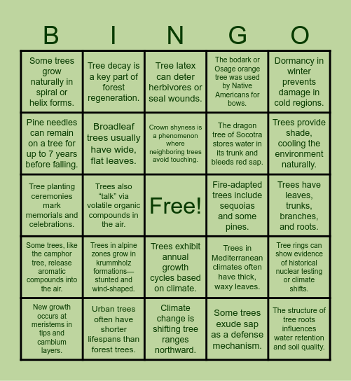 ECO-BINGO Card