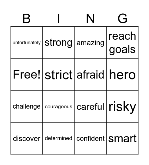 RISKS & CHALLENGES Bingo Card