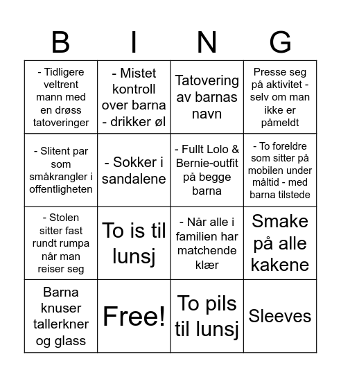 Charter-bingo Card