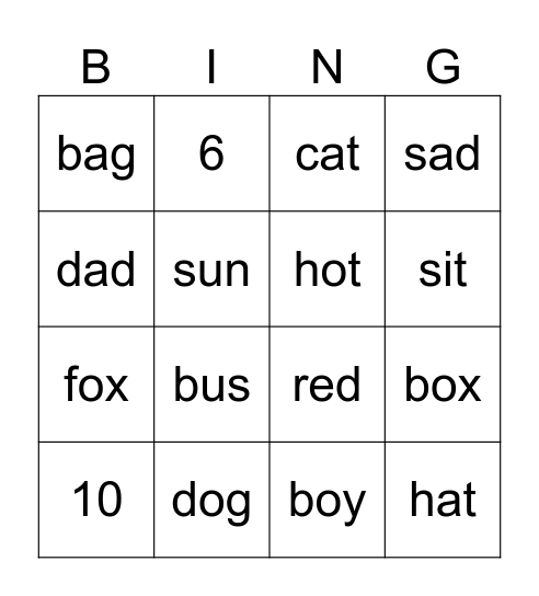 בִּינְגּוֹ - שִׁכְבָה ב Bingo Card