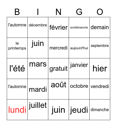 Anthony dekalb Bingo Card