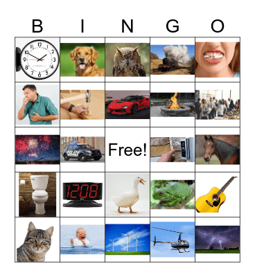 Sounds Bingo Card