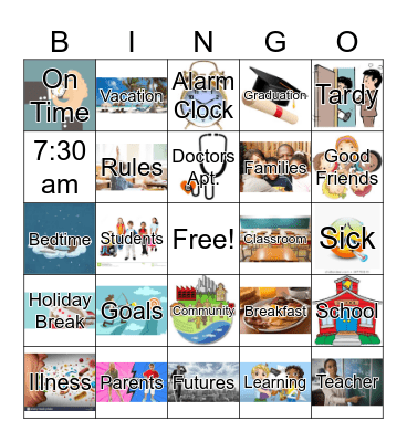 Attendance Bingo Card