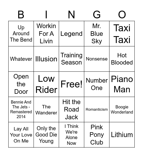 15MB Round #2 Bingo Card