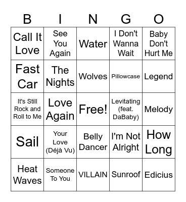 15MB Round #3 Bingo Card