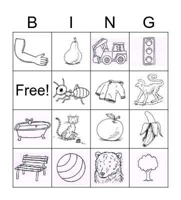 A-B Bingo Card