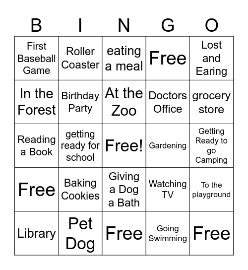 Inference Bingo Card