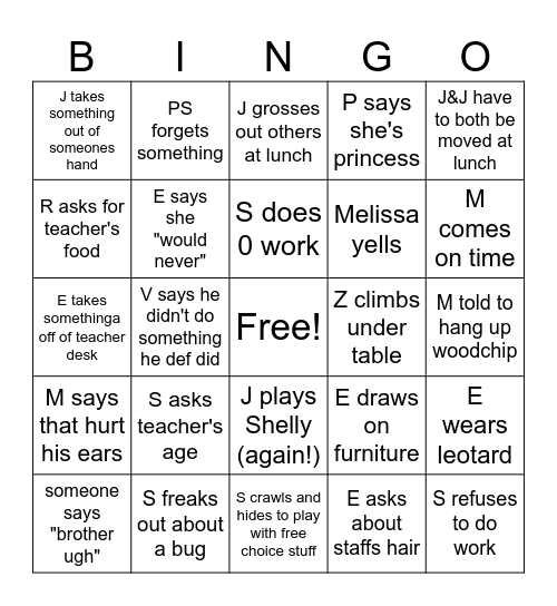 Count Down to Summer!!! Bingo Card