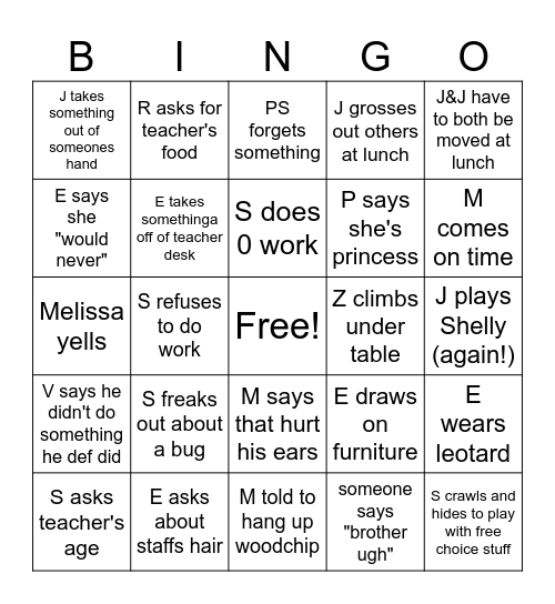 Count Down to Summer!!! Bingo Card