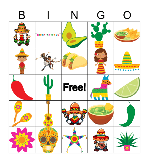 CINCO DE MAYO Bingo Card