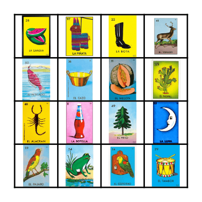 LA LOTERIA Bingo Card