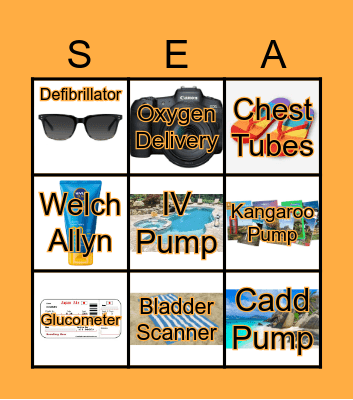 Sea Skills Bingo Card